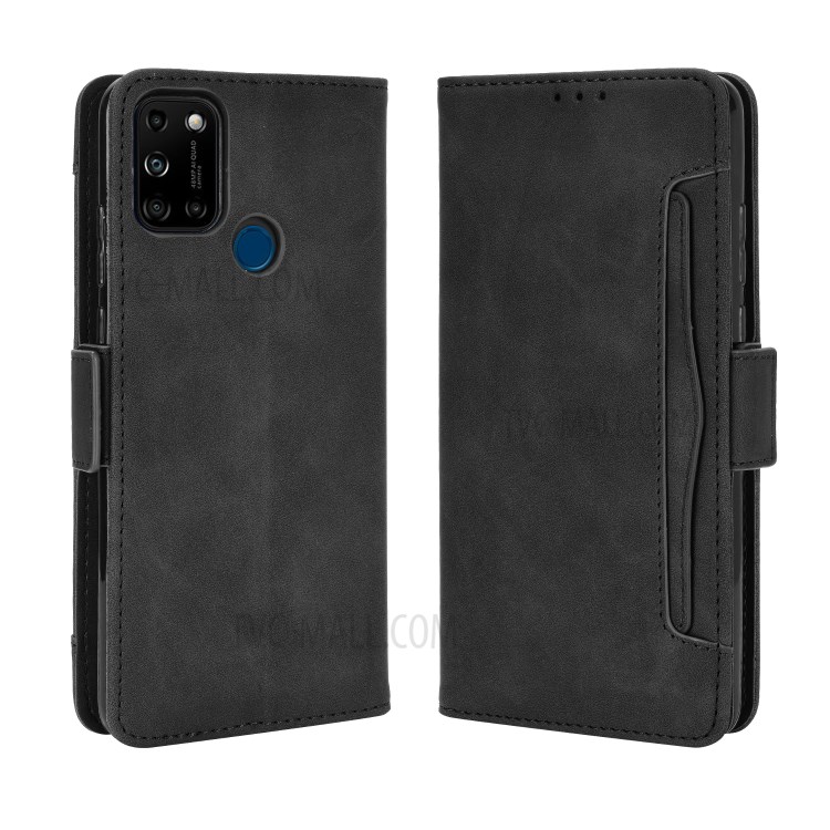 Multiple Card Slots Leather Wallet Mobile Phone Case for Wiko View5/View5 Plus - Black-1