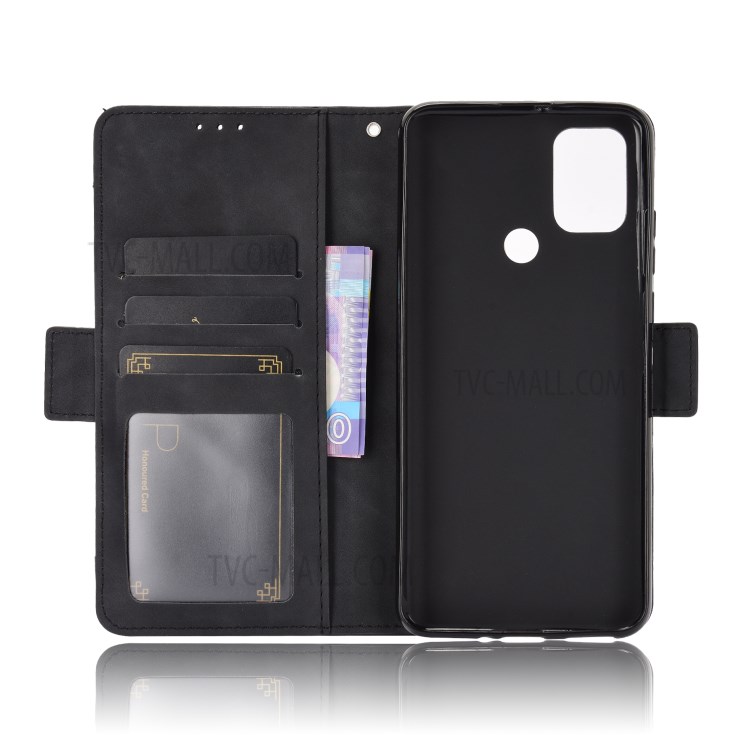 Multiple Card Slots Leather Wallet Mobile Phone Case for Wiko View5/View5 Plus - Black-7
