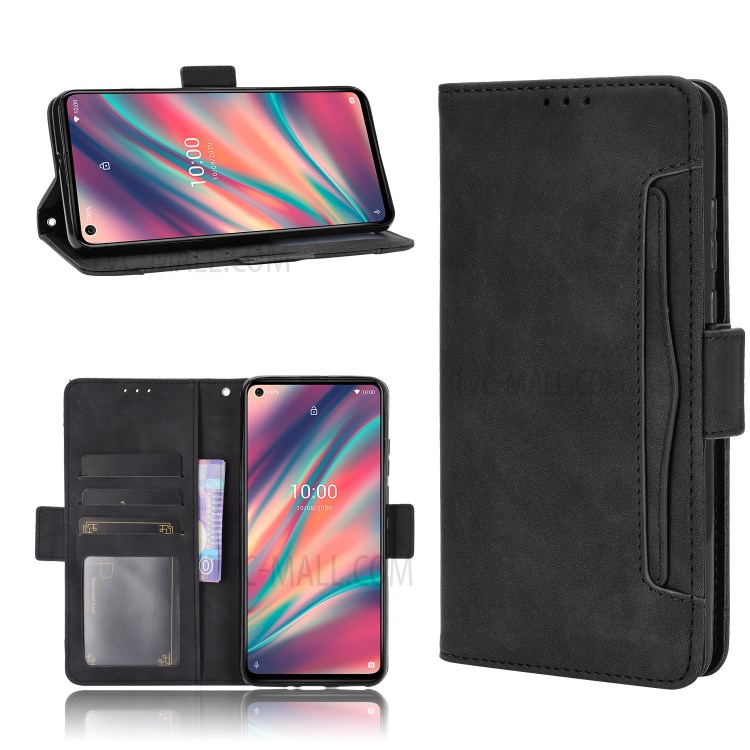 Multiple Card Slots Leather Wallet Mobile Phone Case for Wiko View5/View5 Plus - Black-9