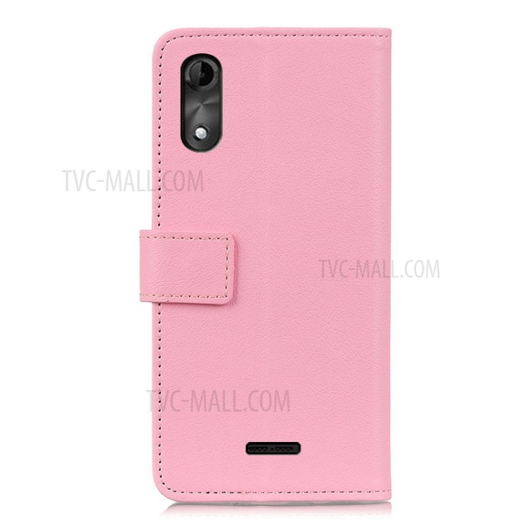 Wallet Leather Stand Case Cover for Wiko Y51 - Pink-5