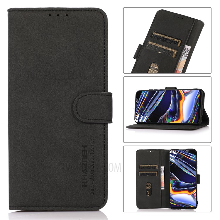 Lint Texture Leather Wallet Shell Case for WIKO Y62 - Black-9