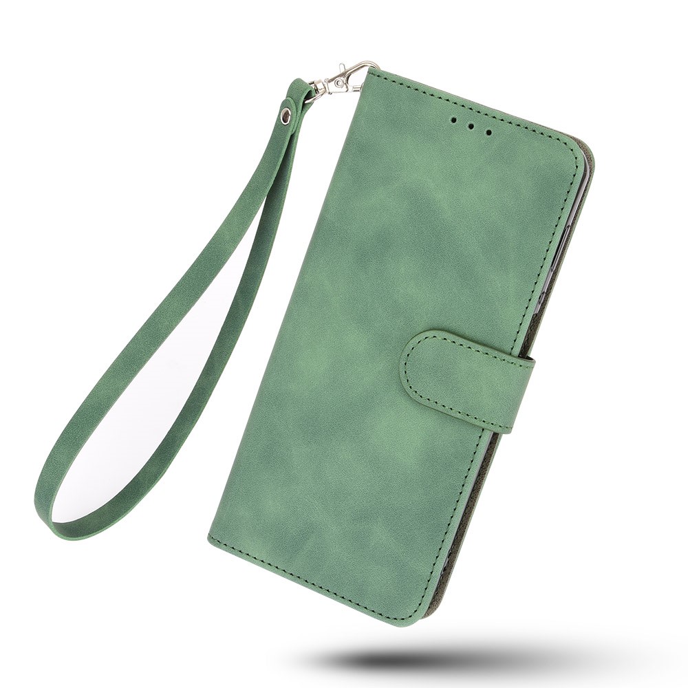For Wiko Y82 PU Leather + TPU Inner Shell Skin-touch Feeling Shockproof Function Wallet Stand Flip Cover - Green-8