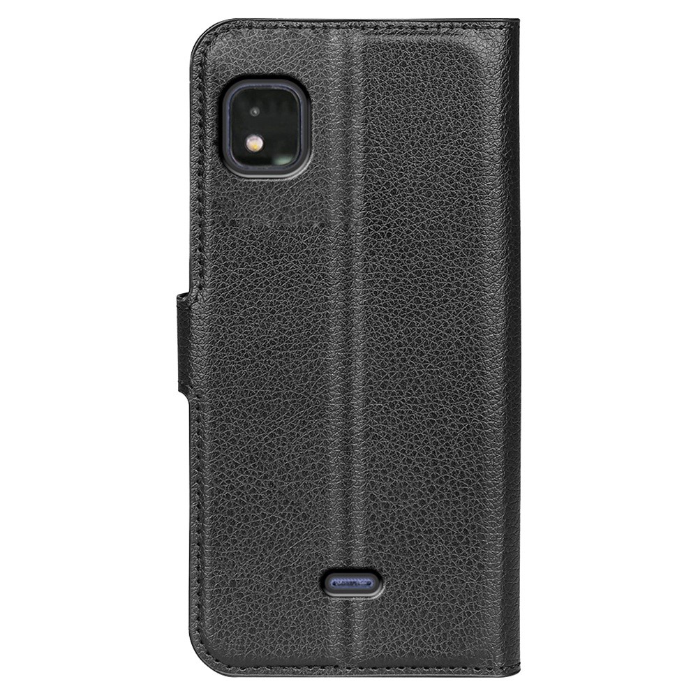 For Wiko Life 3/U316AT Stand Wallet Litchi Texture PU Leather + TPU Full Protection Phone Case - Black-13