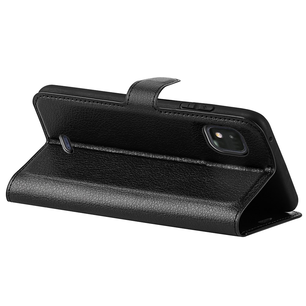 For Wiko Life 3/U316AT Stand Wallet Litchi Texture PU Leather + TPU Full Protection Phone Case - Black-4