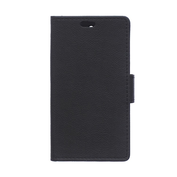 Wallet Leather Stand Case for Wiko U Feel Fab - Black-1