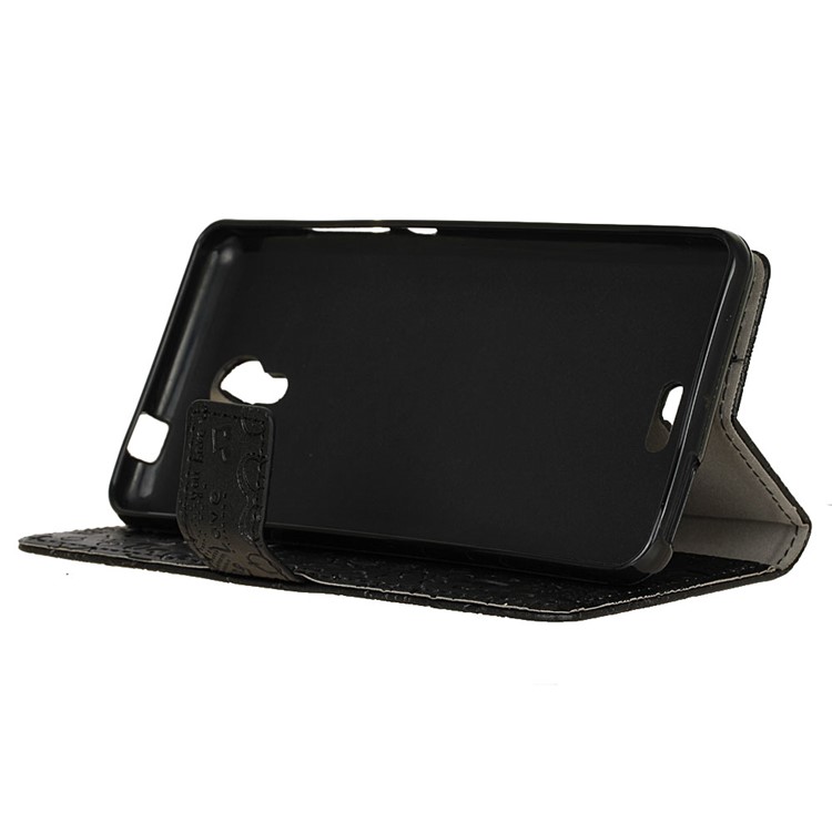 Cartoon Graffiti Wallet Leather Case for Wiko U Feel Fab - Black-4