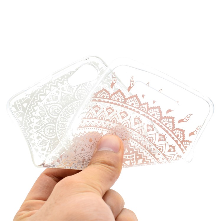 Pattern Printing TPU Case for Wiko Lenny 2 - Pink Mandala Pattern-5
