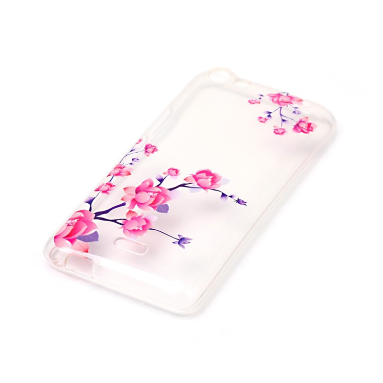 Transparent IMD TPU Case for Wiko Rainbow Jam - Fresh Flowers-2