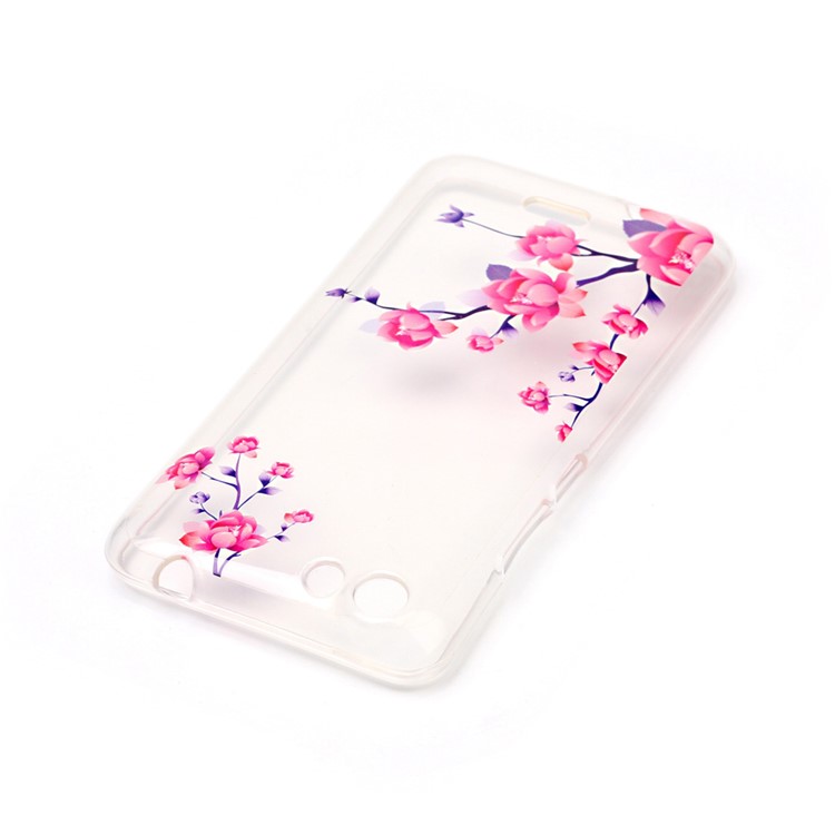 Transparent IMD TPU Case for Wiko Rainbow Jam - Fresh Flowers-3
