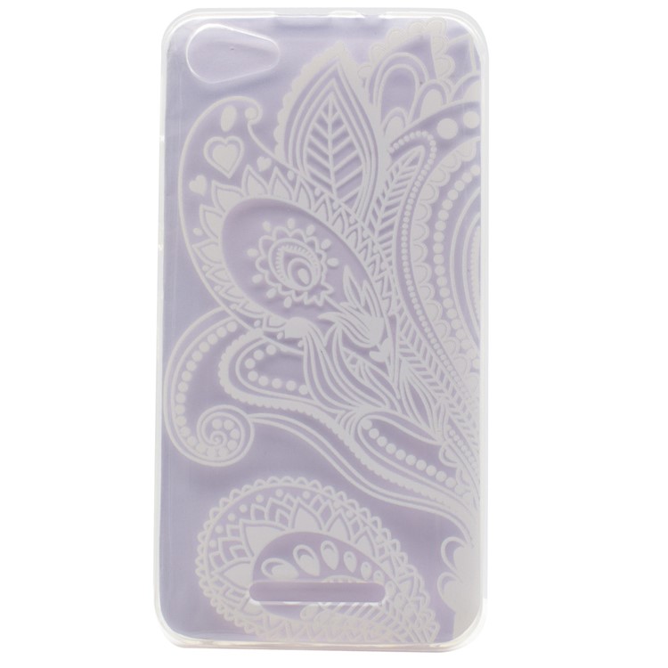 Pattern Printing TPU Case for Wiko Jerry - Paisley Flowers-1