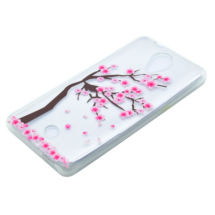 Pattern Printing TPU Case for Wiko U Feel - Tree with Flowers-2