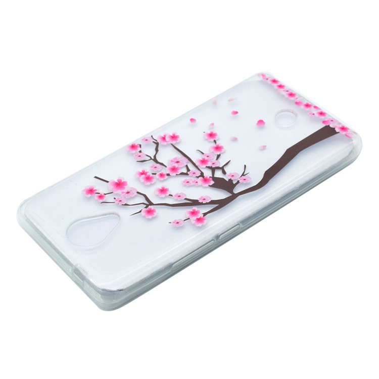 Pattern Printing TPU Case for Wiko U Feel - Tree with Flowers-3