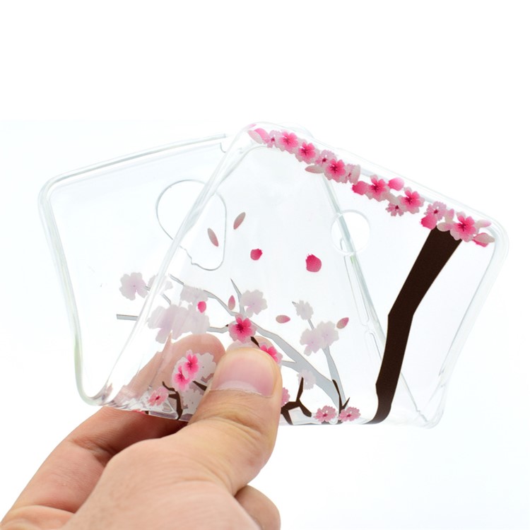 Pattern Printing TPU Case for Wiko U Feel - Tree with Flowers-5