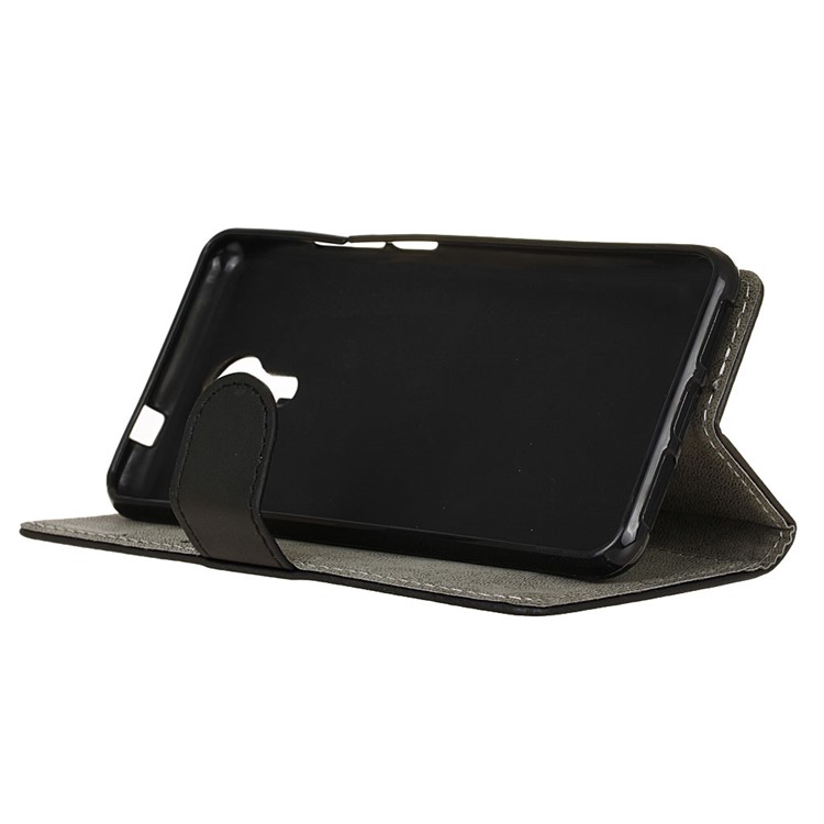 Wallet Leather Stand Case for Wiko U Feel Prime - Black-5