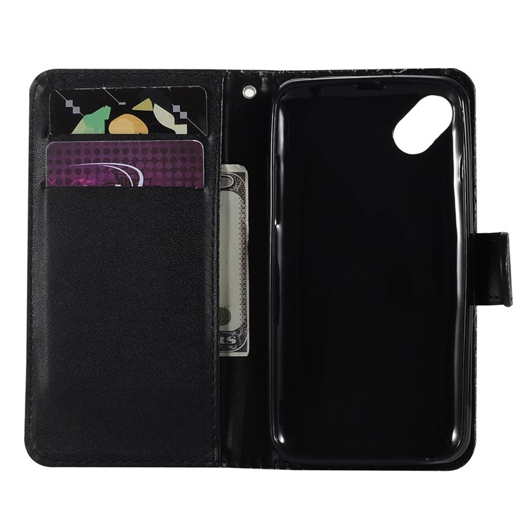 For Wiko Sunny Laser Carving Butterfly Wallet Stand Leather Case Cover - Black-2