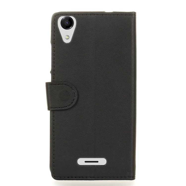 Wallet Leather Stand Case for Wiko U Feel Go - Black-2