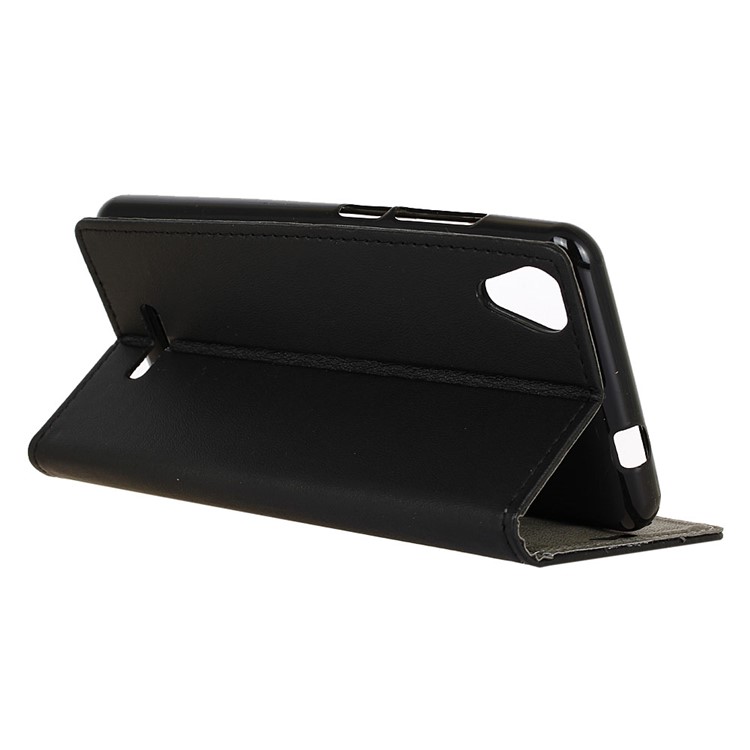 Wallet Leather Stand Case for Wiko U Feel Go - Black-3