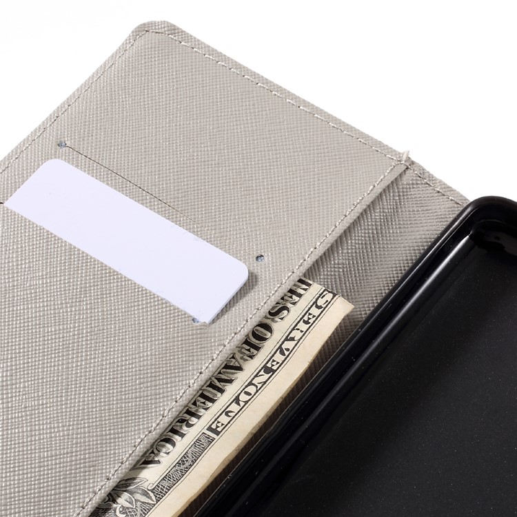 Pattern Printing Leather Wallet Mobile Casing for Wiko Tommy - Warning Words and Cool Bear-9
