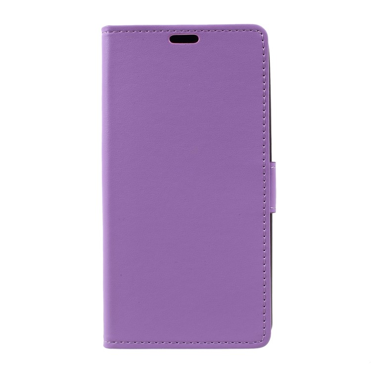 For Wiko Upulse Leather Stand Wallet Protection Case - Purple-1
