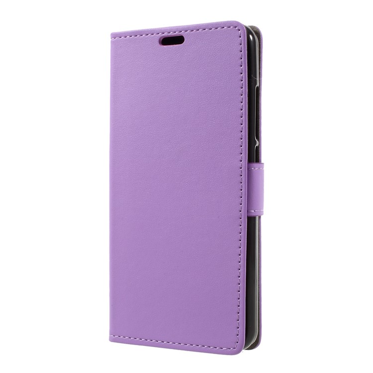 For Wiko Upulse Leather Stand Wallet Protection Case - Purple-2