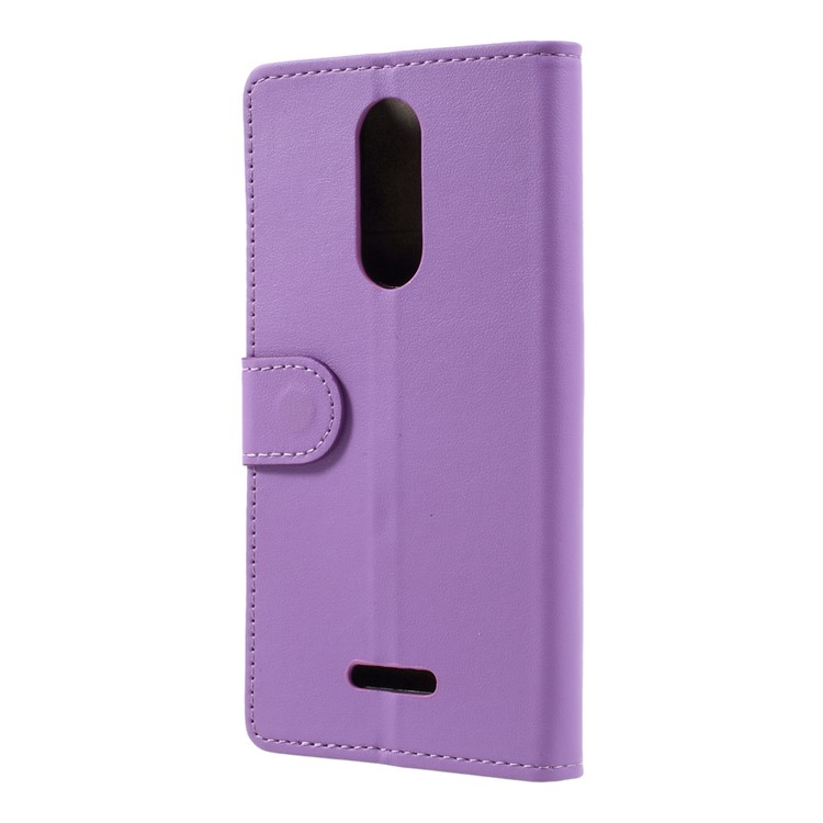 For Wiko Upulse Leather Stand Wallet Protection Case - Purple-3