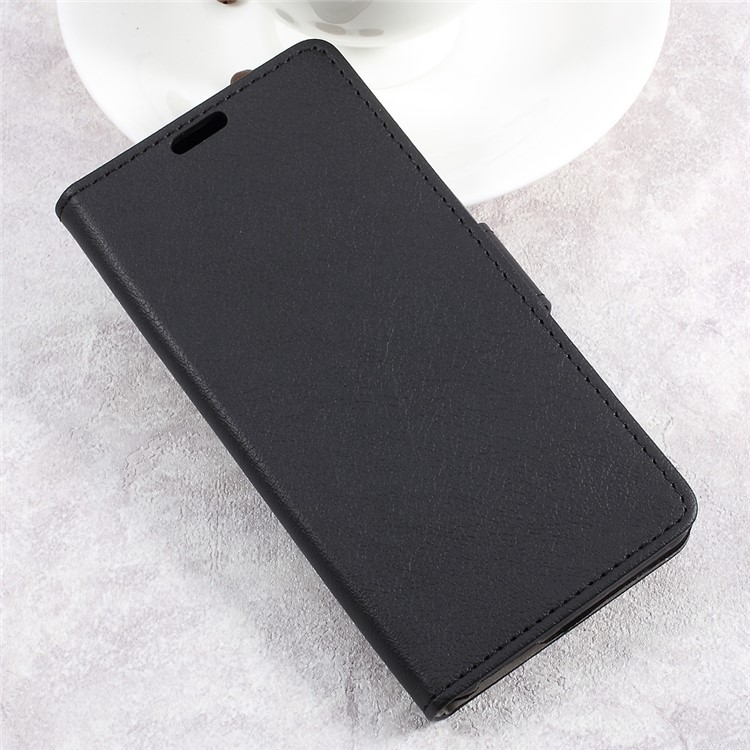 Wallet Leather Cell Phone Cover Case for Wiko Upulse Lite - Black-3