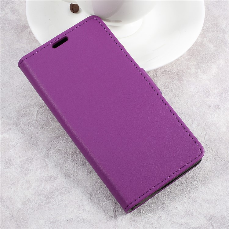 Wallet Leather Mobile Phone Accessory Case for Wiko Upulse Lite - Purple-3