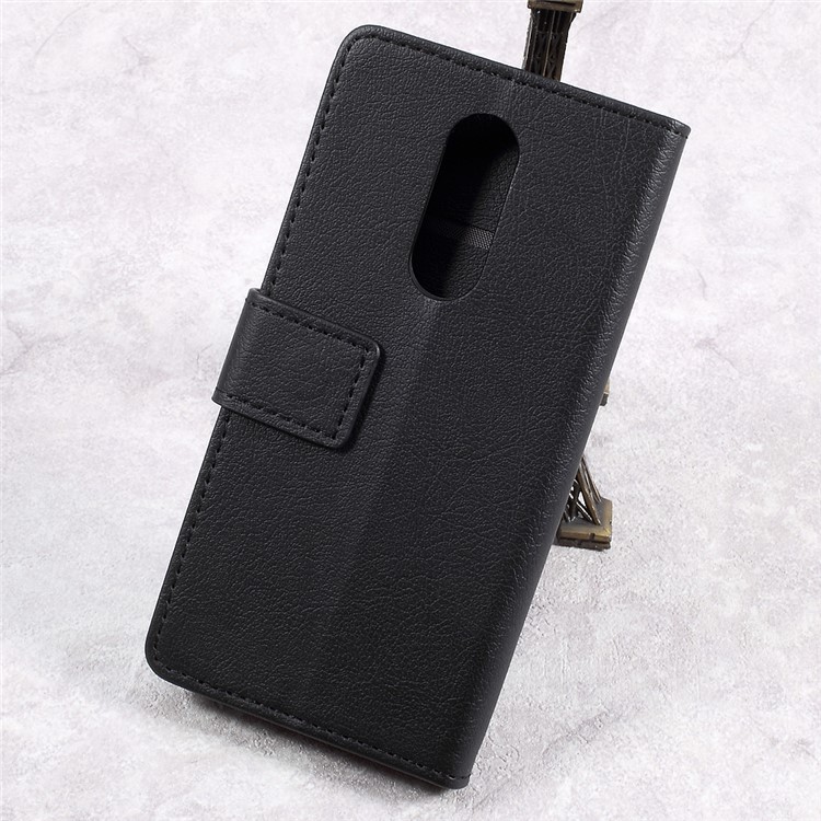 Wallet Leather Cell Phone Cover Case for Wiko WIM Lite - Black-2