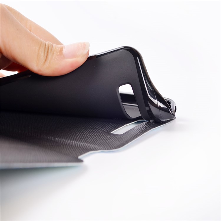Pattern Printing Leather Flip Case with Card Slot for Wiko Jerry - Dandelion and Quote-7