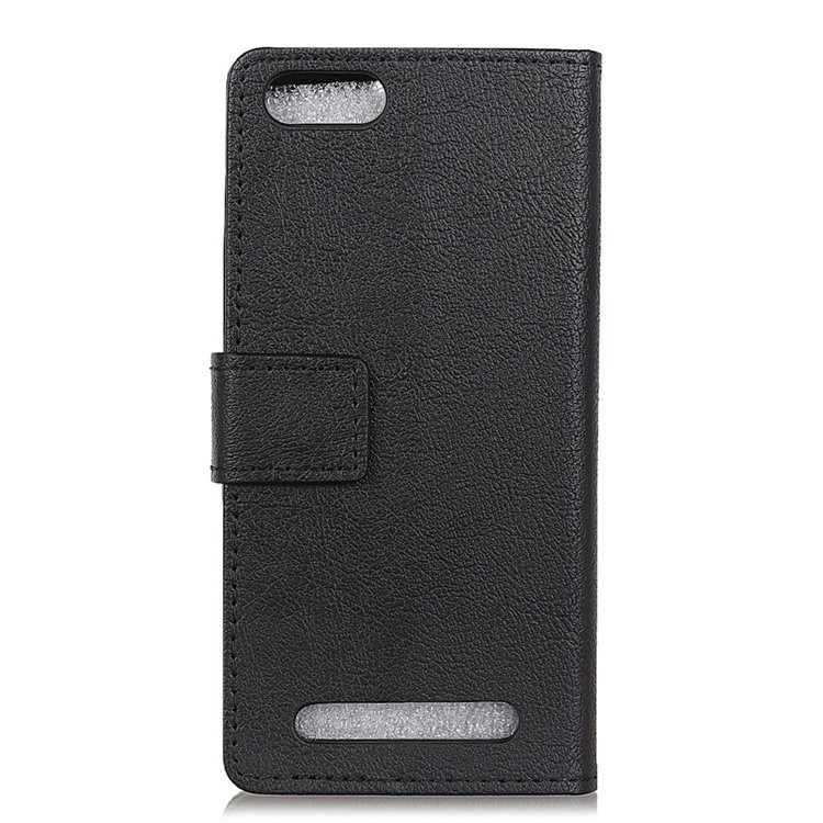 Wallet Magnetic Stand Leather Mobile Phone Shell for Doogee X20/X20L - Black-2