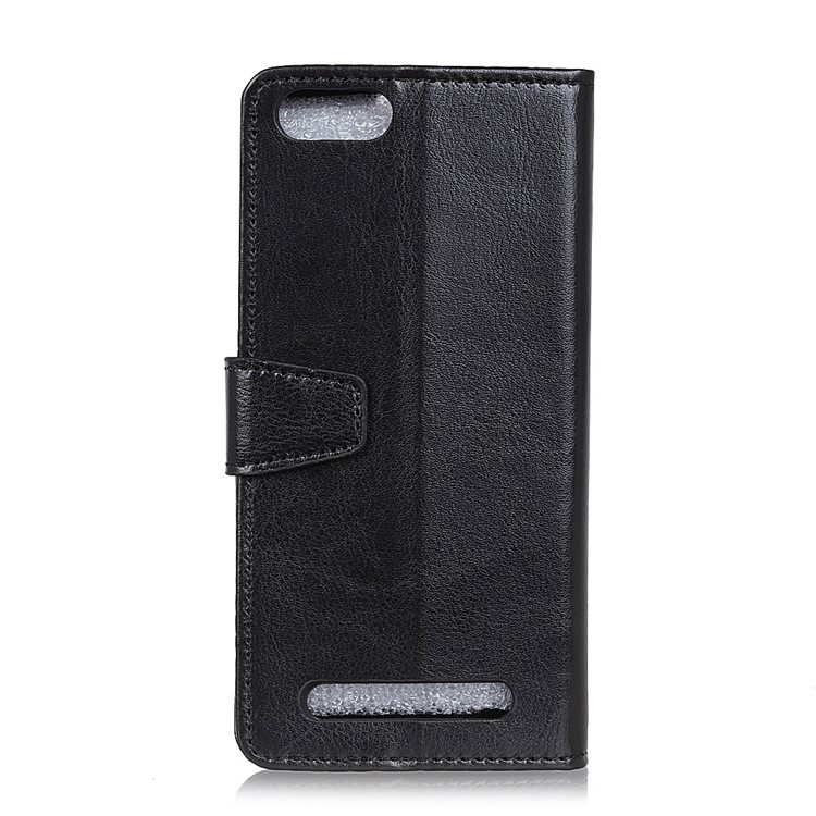 Crazy Horse Wallet Leather Stand Case for Doogee X20/X20L - Black-2