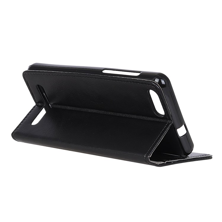Crazy Horse Wallet Leather Stand Case for Doogee X20/X20L - Black-5