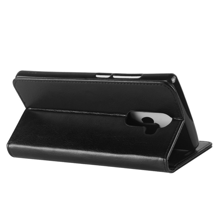Crazy Horse PU Leather Wallet Case with Stand for Doogee Mix 2 - Black-6