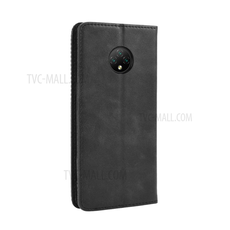 Vintage Style Wallet Stand Leather Phone Cover for Doogee X95 - Black-7