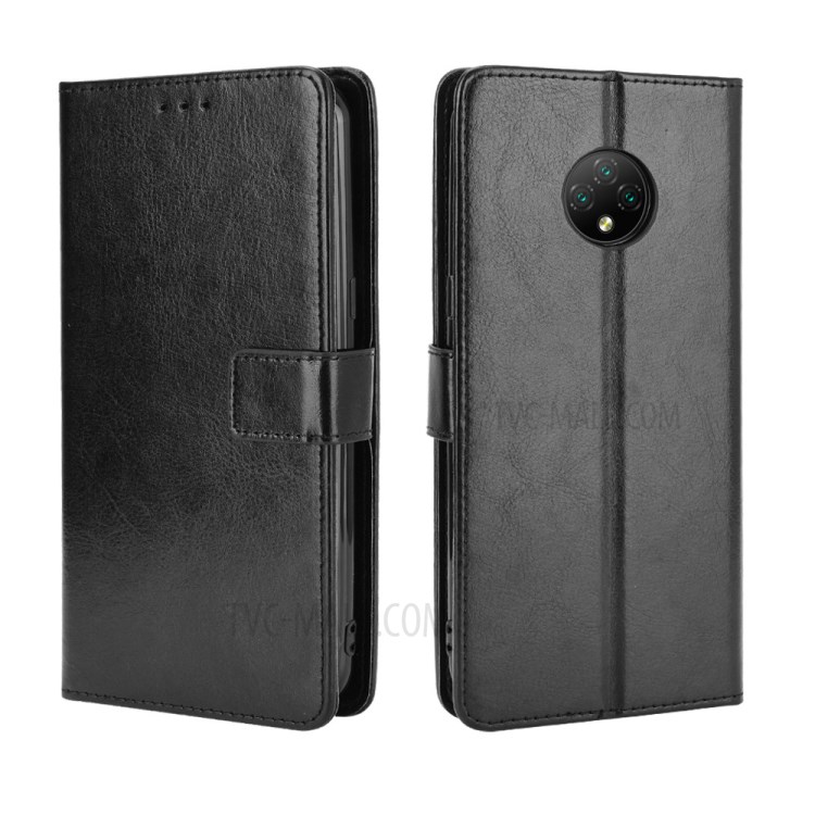 Crazy Horse Texture Wallet Stand Leather Phone Case for Doogee X95 - Black-2
