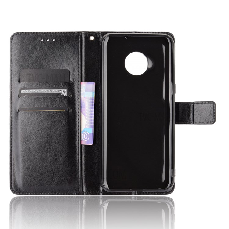 Crazy Horse Texture Wallet Stand Leather Phone Case for Doogee X95 - Black-4