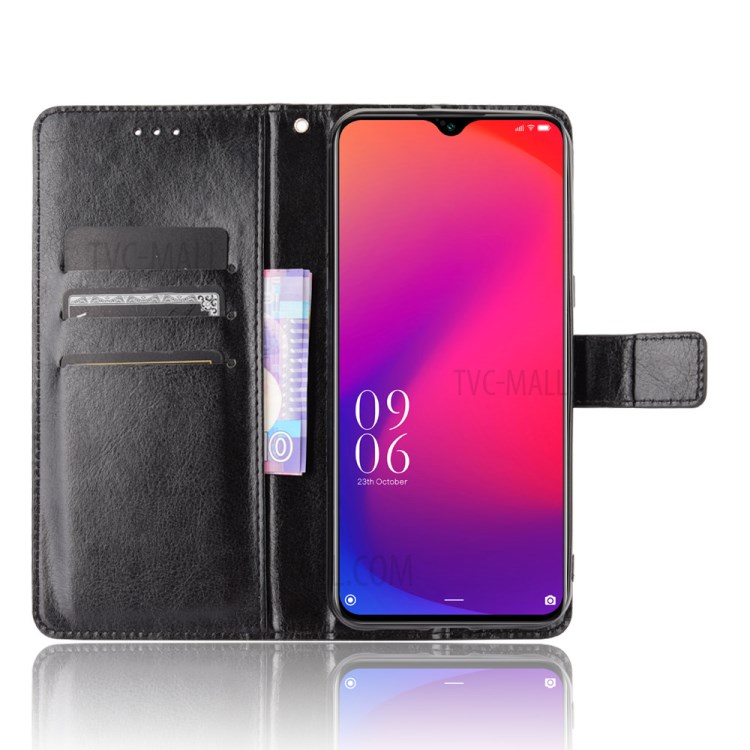 Crazy Horse Texture Wallet Stand Leather Phone Case for Doogee X95 - Black-5