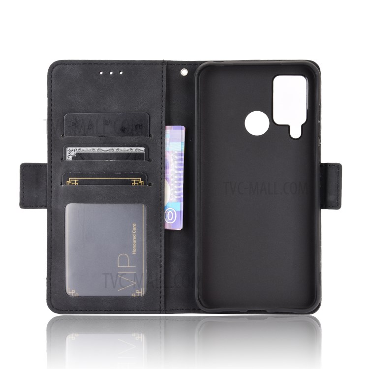 Multiple Card Slots Wallet Case Stand Leather Shell for Doogee N20 Pro - Black-3