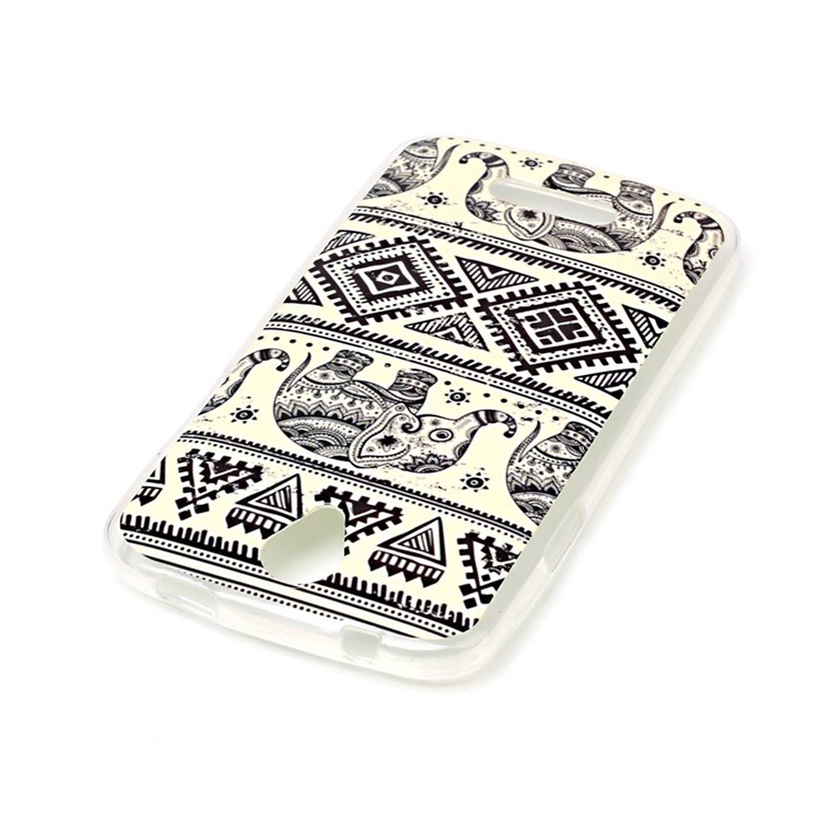 Soft IMD TPU Phone Case for Doogee X6 - Tribal Elephant-3