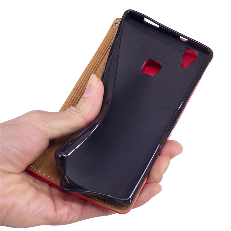 For Doogee X5 Max Graceful Stitching Wallet Leather Phone Case with Stand - Black-7
