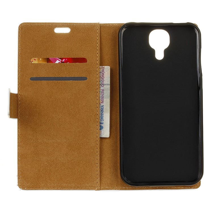 Pattern Printing Leather Wallet Case for Doogee X9 Pro - Seamless Circles Pattern-5