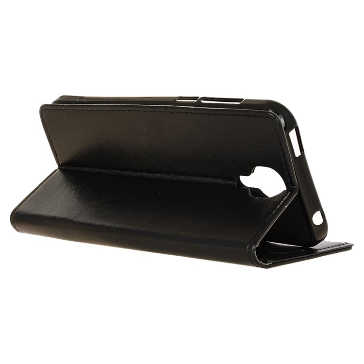 Crazy Horse Leather Wallet Case for Doogee X9 Pro - Black-5