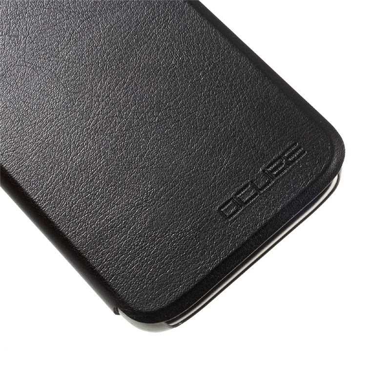 Leather Flip Stand Cell Phone Case for Doogee X9 Pro - Black-7