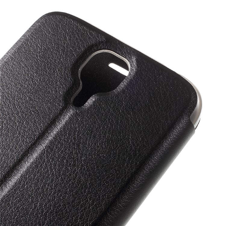 Leather Flip Stand Cell Phone Case for Doogee X9 Pro - Black-8