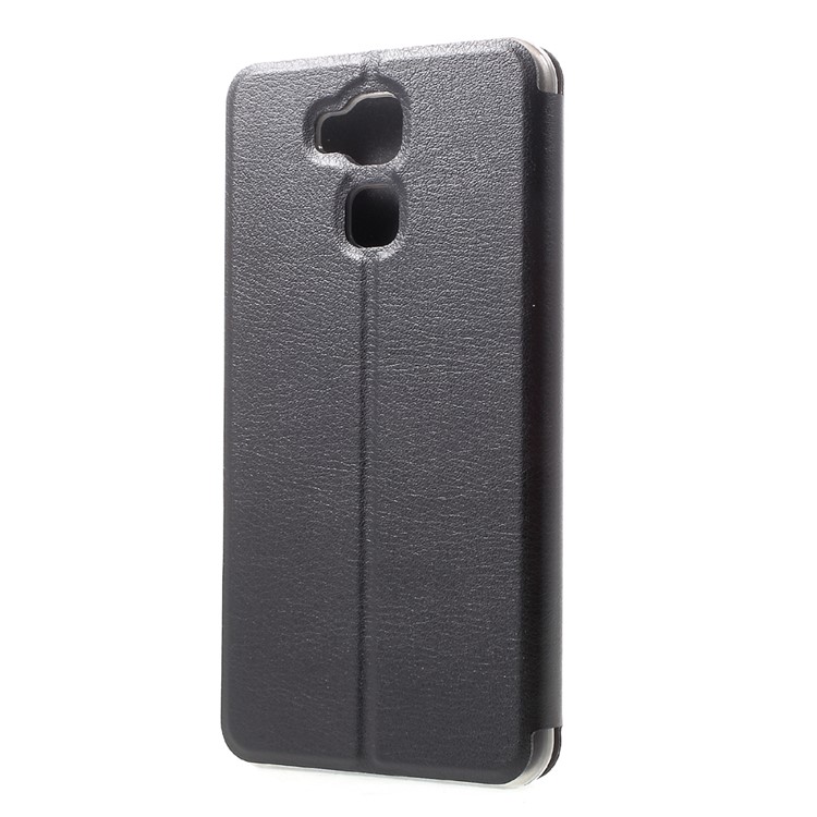 PU Leather Stand Case for Doogee Y6 - Black-3