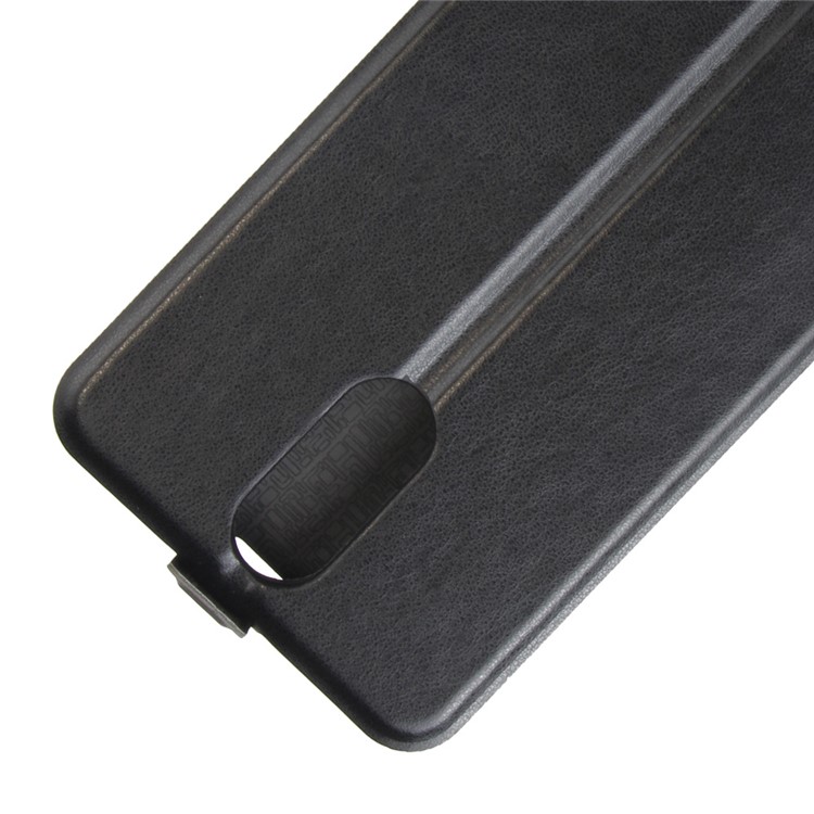 For Leagoo M8 Vertical Flip Crazy Horse Leather Card Holder Case - Black-3