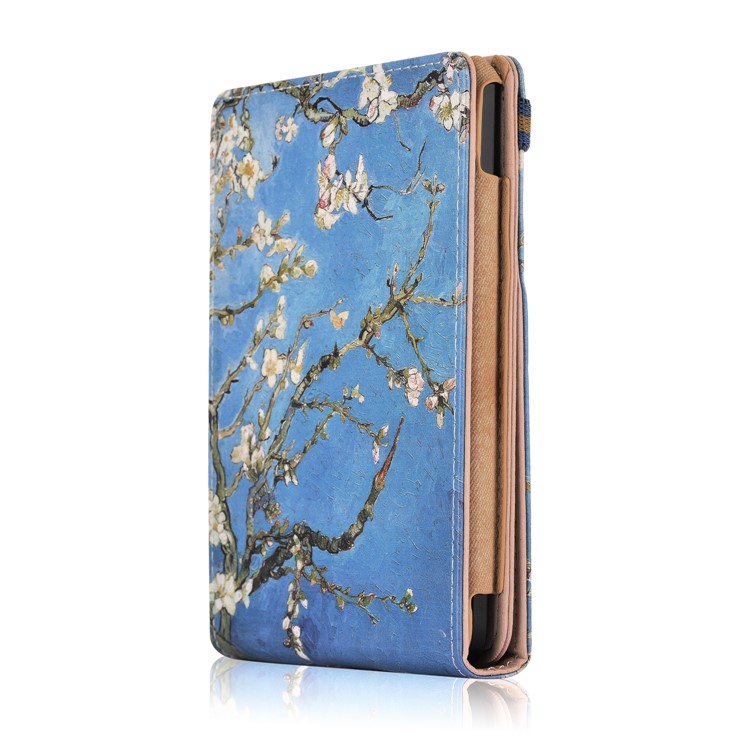 Pattern Printing Vertical PU Leather Smart Stand Shell with Hand Strap for Kobo Clara HD (2018) - Winersweet-4