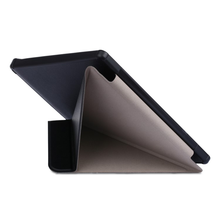 Origami Stand Leather Smart Case for Kobo Forma - Black-6