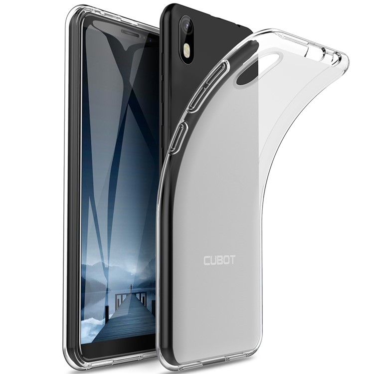 Shockproof Matte Clear TPU Phone Shell for Cubot J5 2019 - Transparent-2