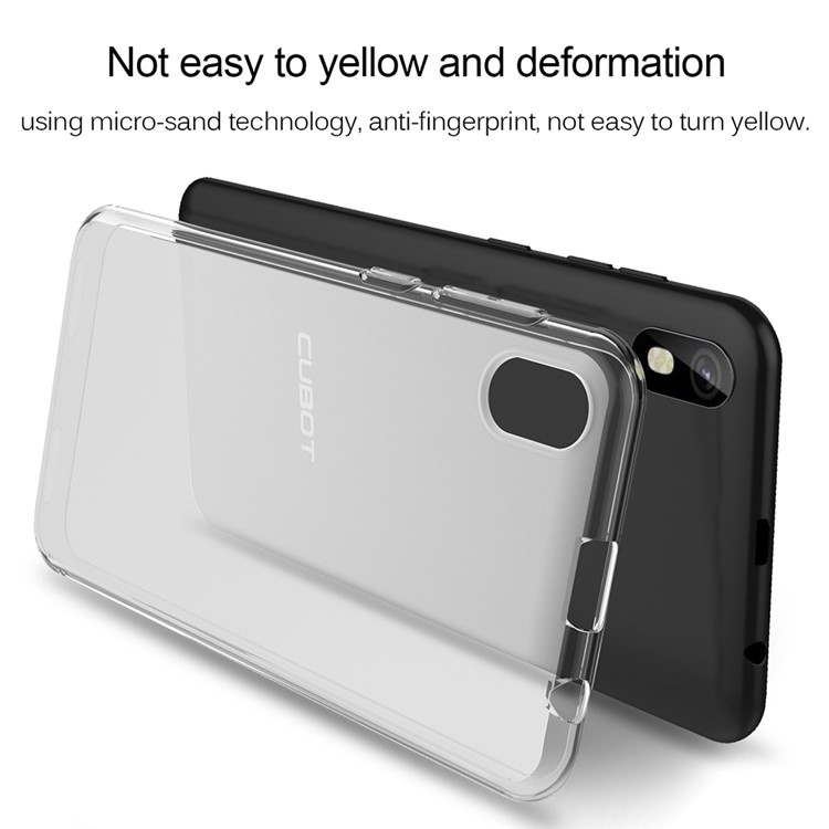 Shockproof Matte Clear TPU Phone Shell for Cubot J5 2019 - Transparent-3